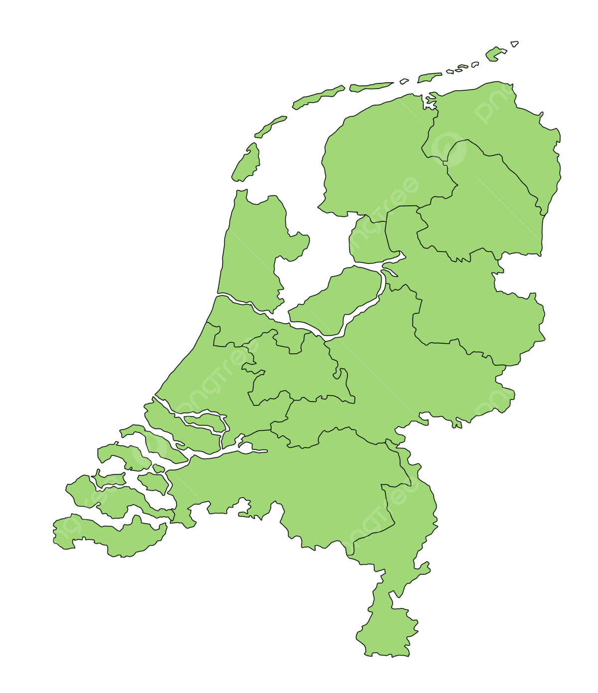 Kaart van Nederland
